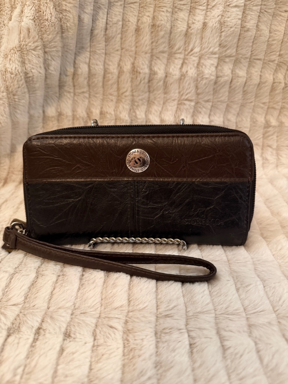 Stone & Co Two-Tone Wristlet